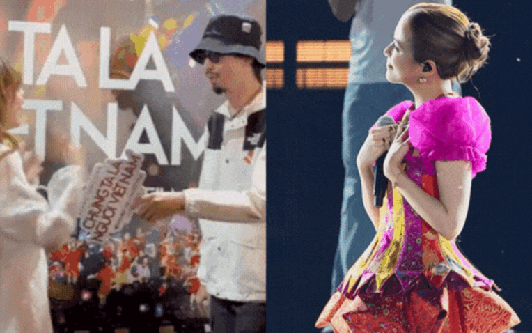 Hoàng Thuỳ Linh và Đen Vâu cùng hai con song sinh tắm nắng tại biệt thự Tam Đảo