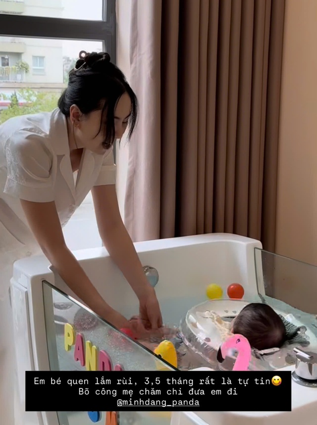MC Mai Ngọc chia sẻ hình ảnh con trên mạng xã hội