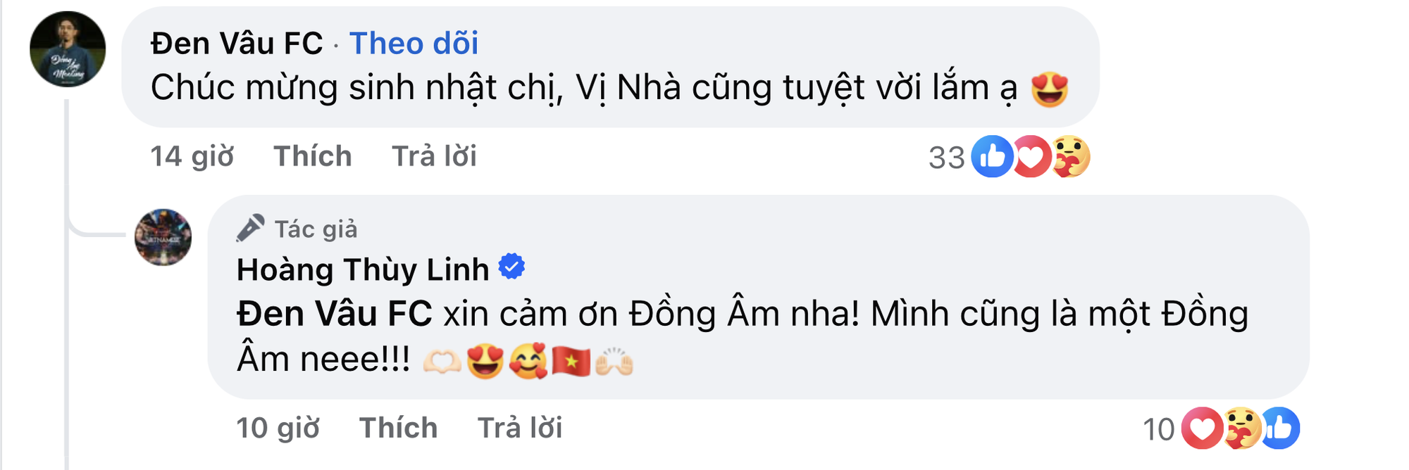 Hoàng Thuỳ Linh công khai thừa nhận là fan cứng của Đen Vâu