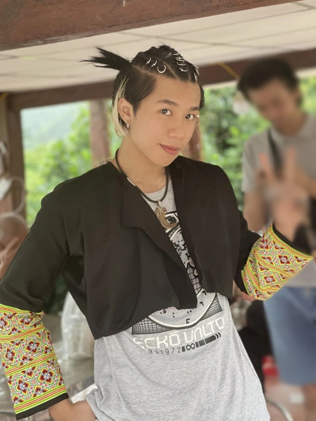 Long Vũ tại buổi casting phim
