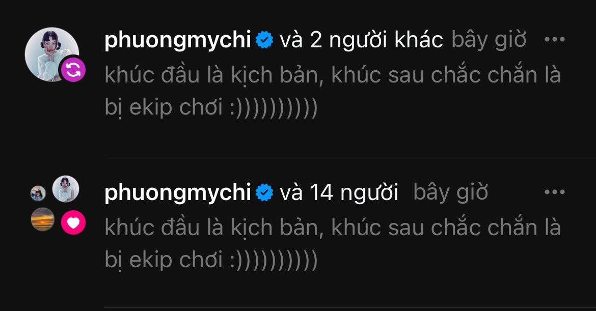 Phương Mỹ Chi chia sẻ ngầm thừa nhận bị ekip gài bẫy
