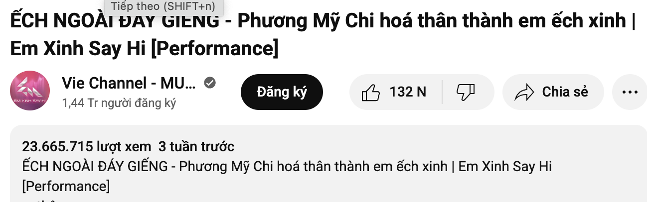 Phương Mỹ Chi trên sân khấu concert