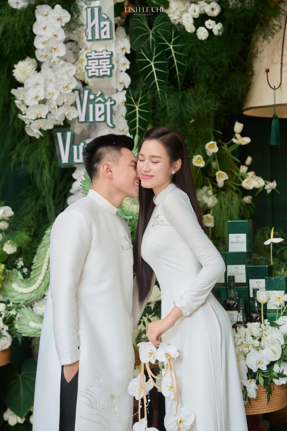 Chồng Đỗ Thị Hà trong lễ cưới