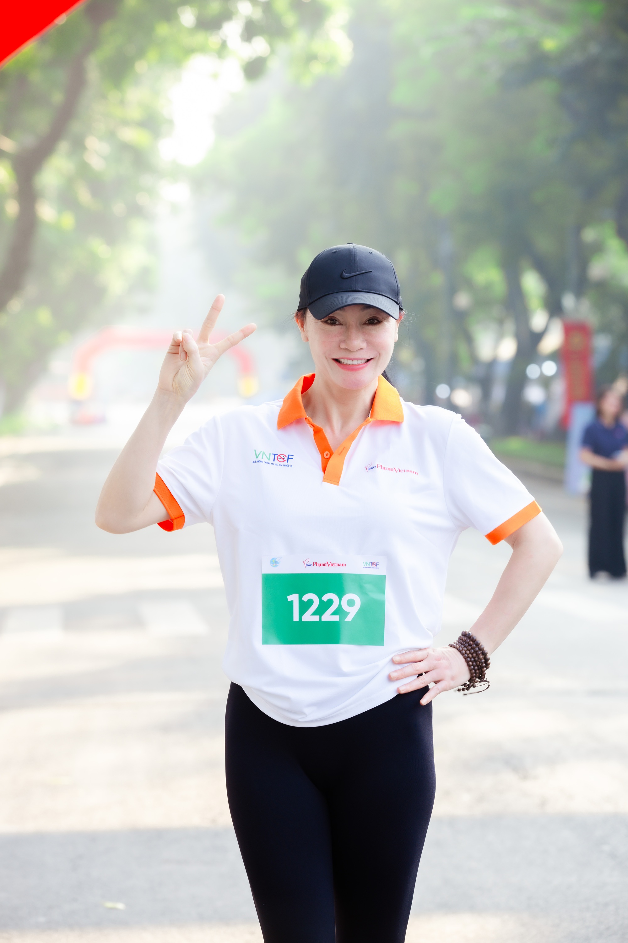 NSƯT Quách Thu Phương tích cực luyện tập thể thao và hưởng ứng sự kiện
