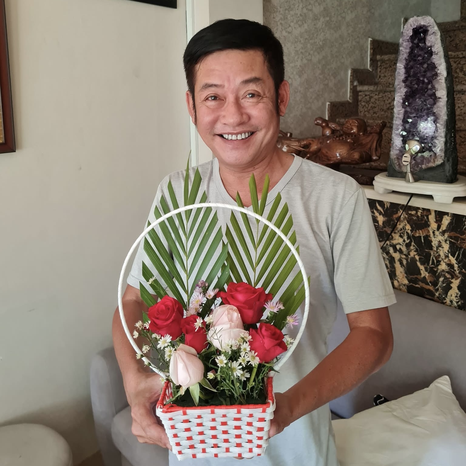 Nghệ sĩ Tấn Beo lúc còn khỏe mạnh