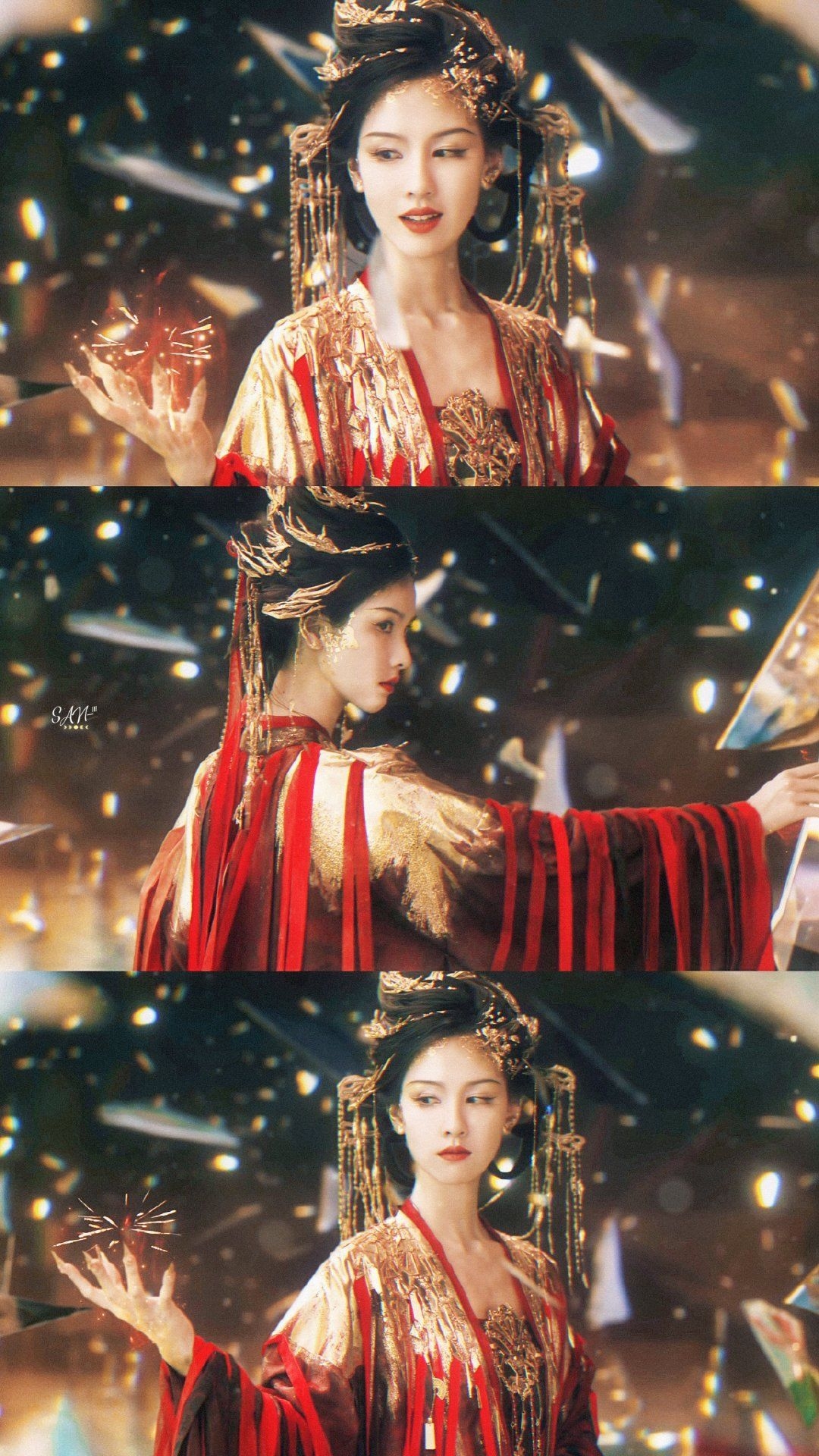 Trần Đô Linh trong Vĩnh Dạ Tinh Hà Trần Đô Linh tạo hình hồng y hoàn hảo