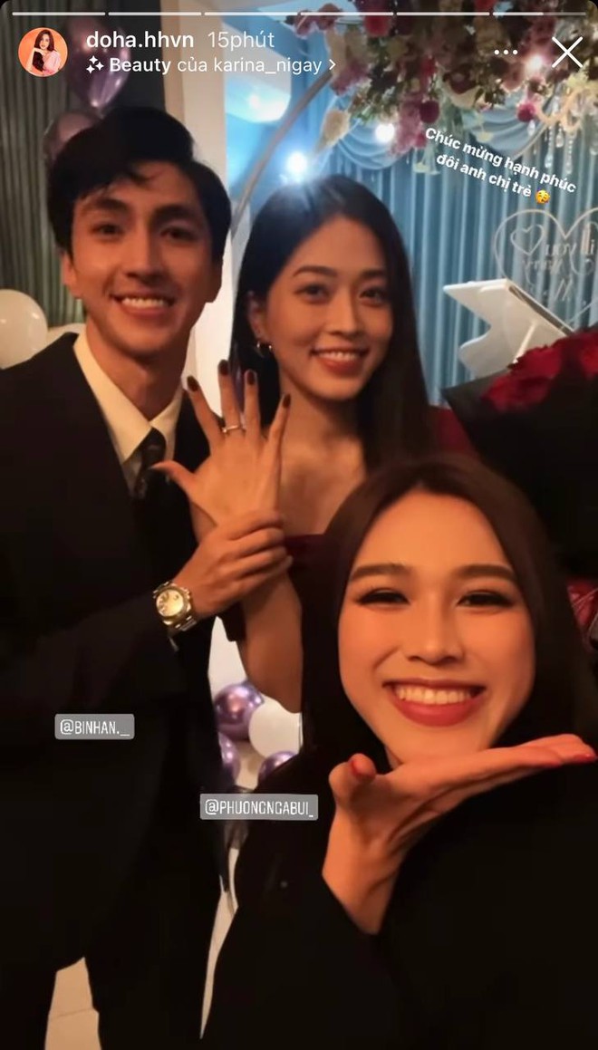 Đỗ Hà chứng kiến cầu hôn