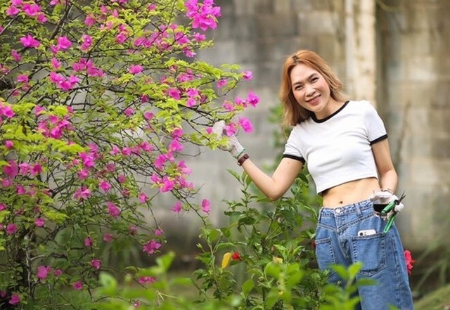 Hé lộ nhà riêng của Mỹ Tâm- Ảnh 3. Không gian xanh tại nhà Mỹ Tâm