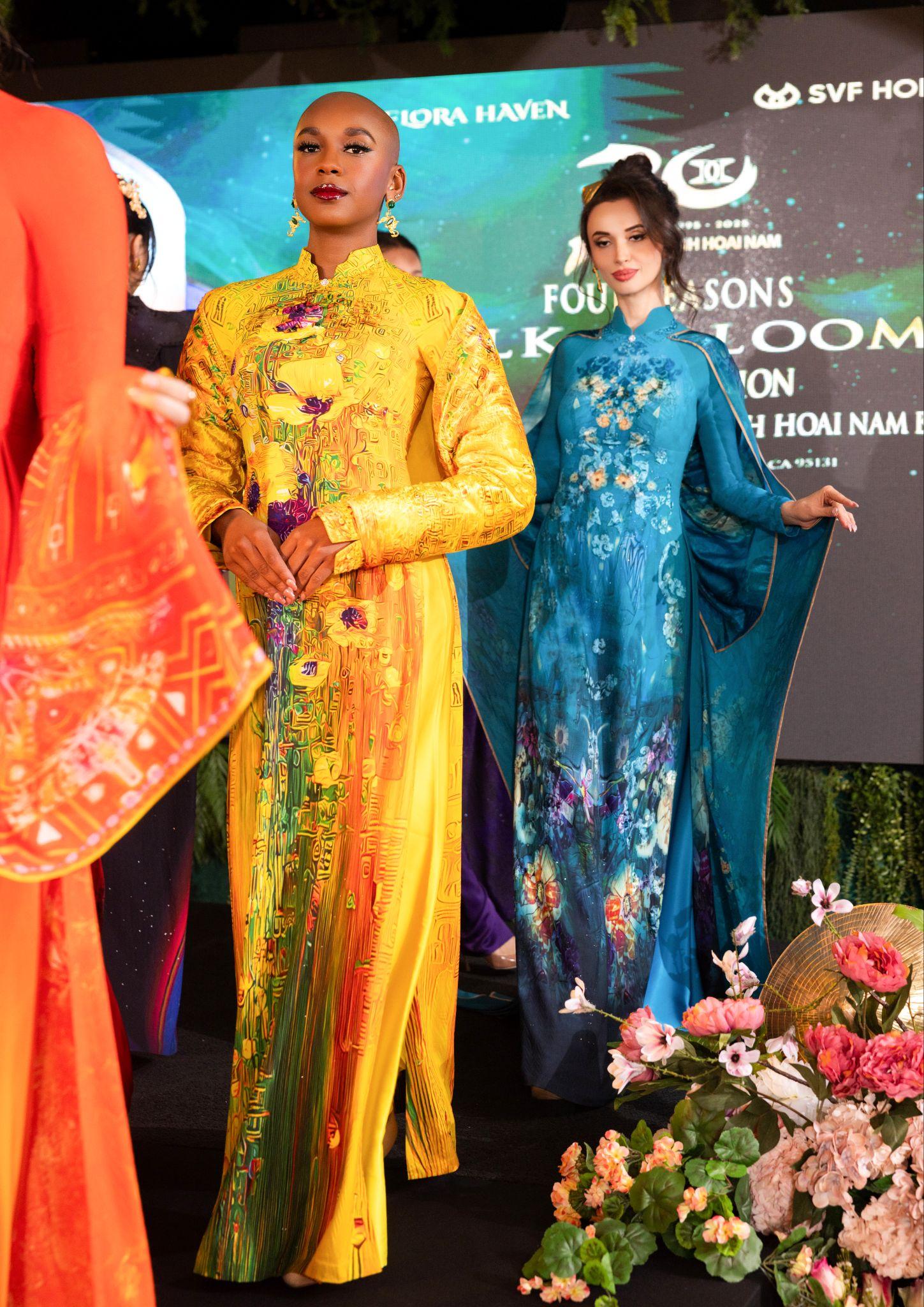 Màn xuất hiện đặc biệt của NTK Đỗ Trịnh Hoài Nam cùng 1 đạo diễn nữ- Ảnh 6. Người mẫu quốc tế trình diễn dưới sự chỉ đạo nghệ thuật