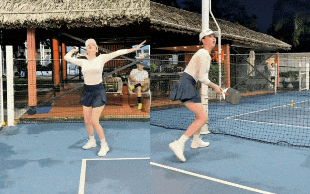 Chủ tịch dép Nesty lăn xả đỡ bóng từ lan can sông Pha đỡ bóng lăn xả của Chủ tịch dép Nesty