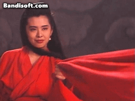 Vương Tổ Hiền trong Thiện Nữ U Hồn Vương Tổ Hiền tạo hình mỹ nhân hồng y bất tử