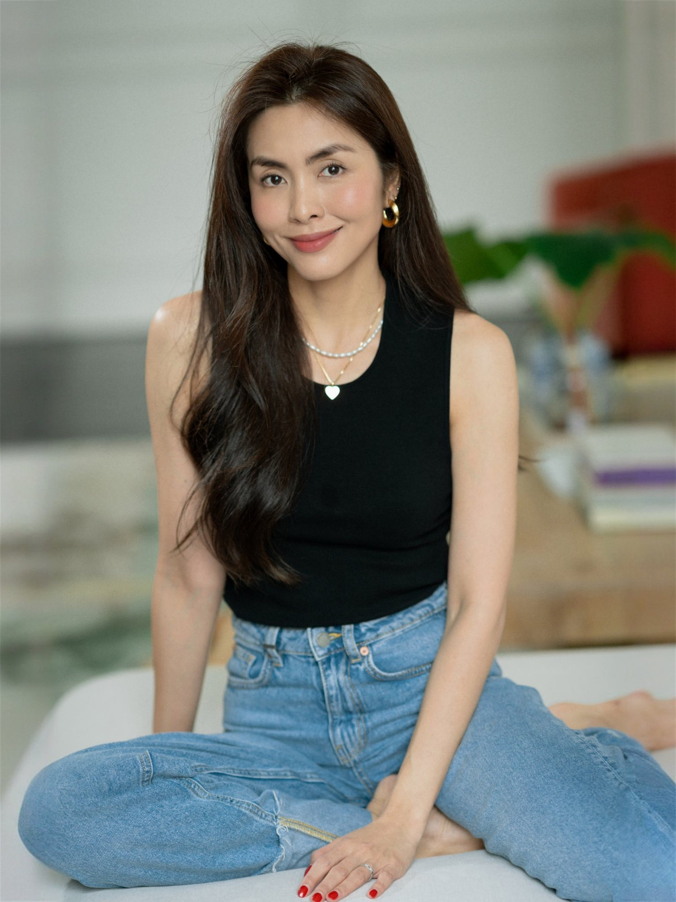 Vóc dáng thanh mảnh của Tăng Thanh Hà