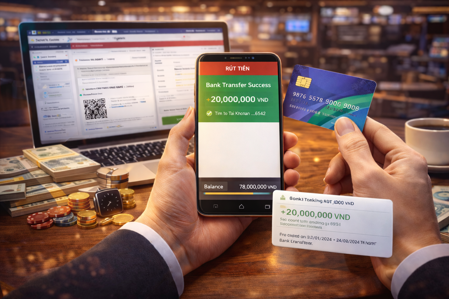 Giao dịch chuyển tiền thành công